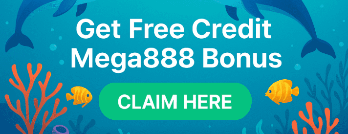 CTA button to claim Register Dapat Free Credit, Mega888 bonus