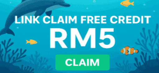Link Claim Free Credit RM5 at Dolphinreef88